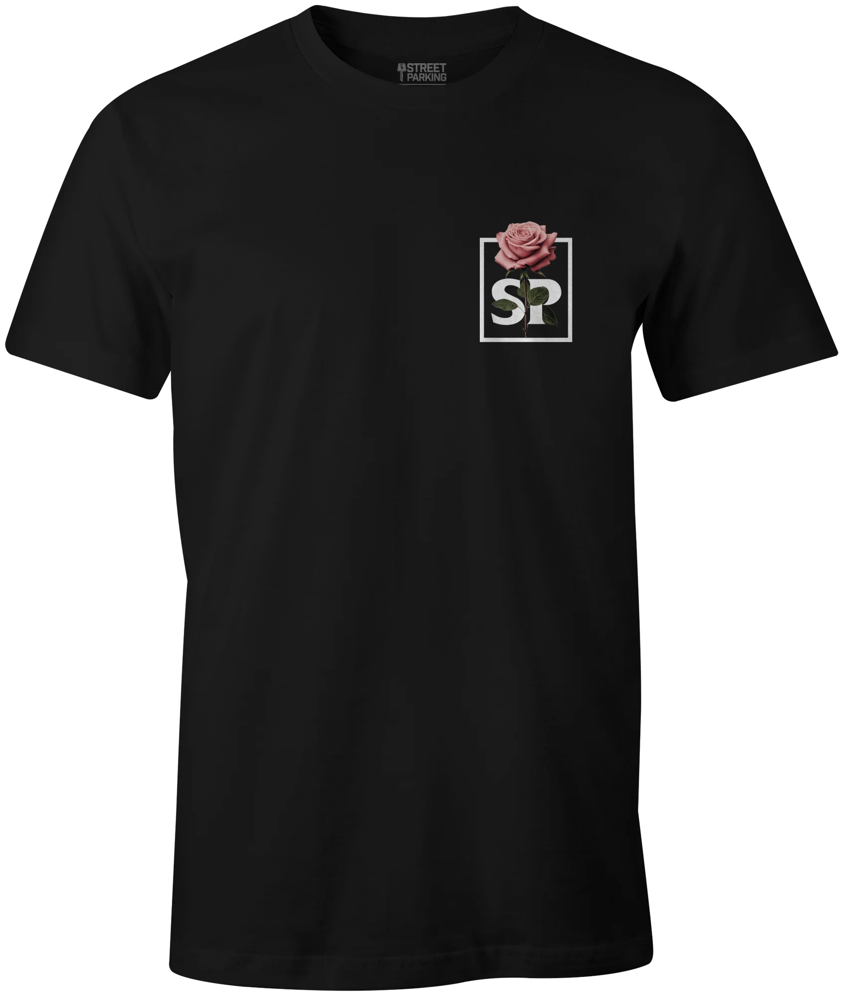 Unisex Rose Print Tee - Image 2